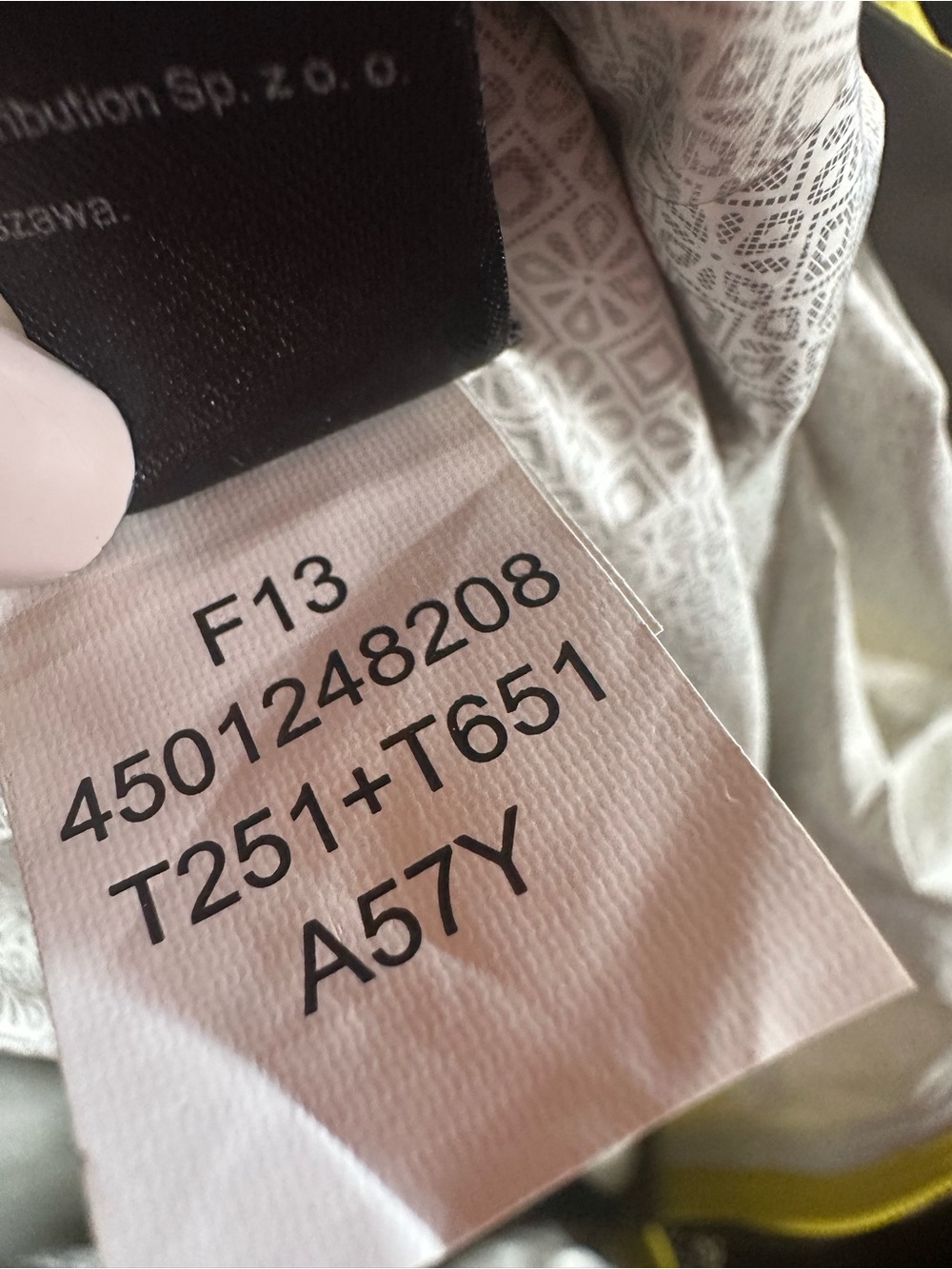 The NorthFace Venture Waterproof Rain Jacket, Yellow, Style A57Y - Picture 5 of 8